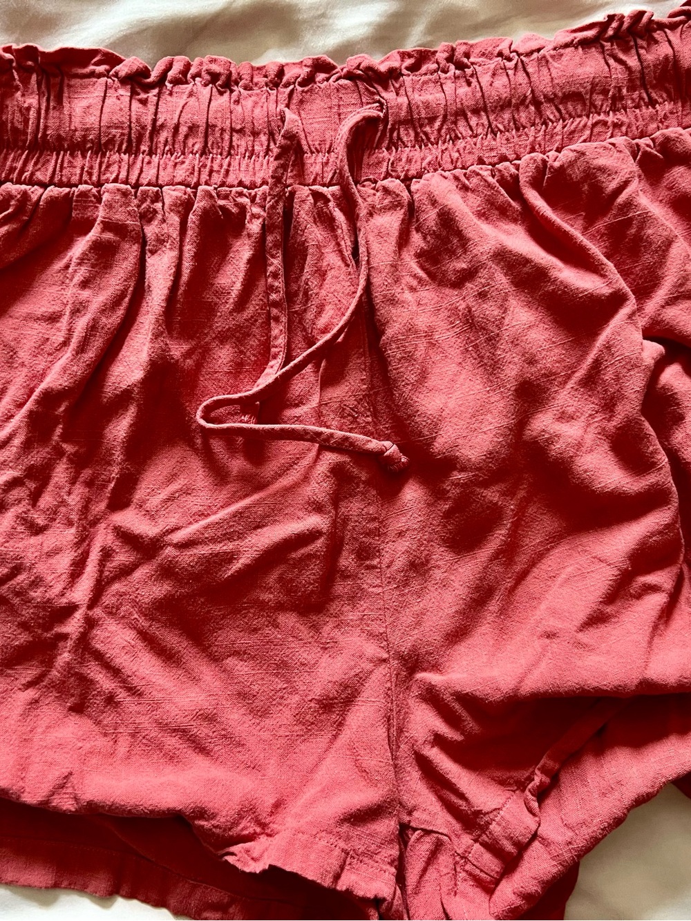UE Coral Pink Drawstring Women’s Bermuda Shorts